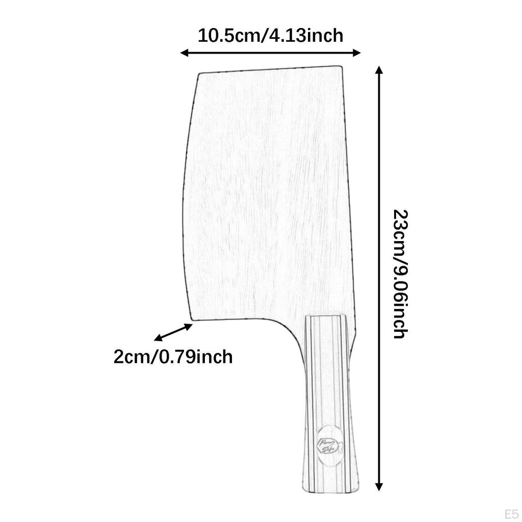 Special Shape Table Tennis Racket Pingpong Blade Wooden for Game Training