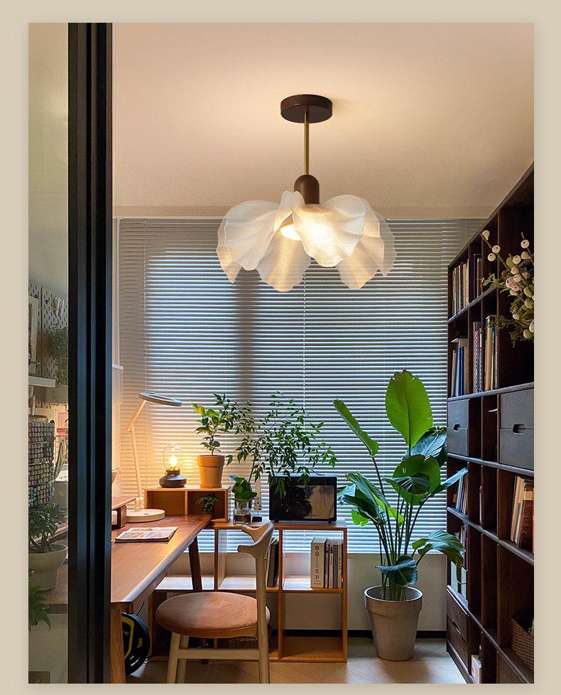 Французская винтажная люстра-лепесток для гостиной, столовой, спальни или кабинета