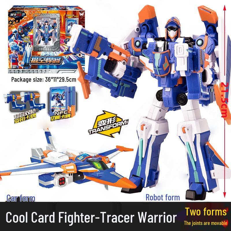 Оригинальный Flash Card Fighter 3: Красный Король Душ Фантом Робот-трансформер Быстрая Трансформация Игрушка