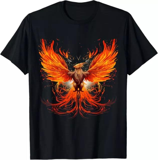 Rising Fire Fenix Mythical Bird Shirt Fiery Phoenix Art TShirt Unisex TeeHot Unisex T-Shirt