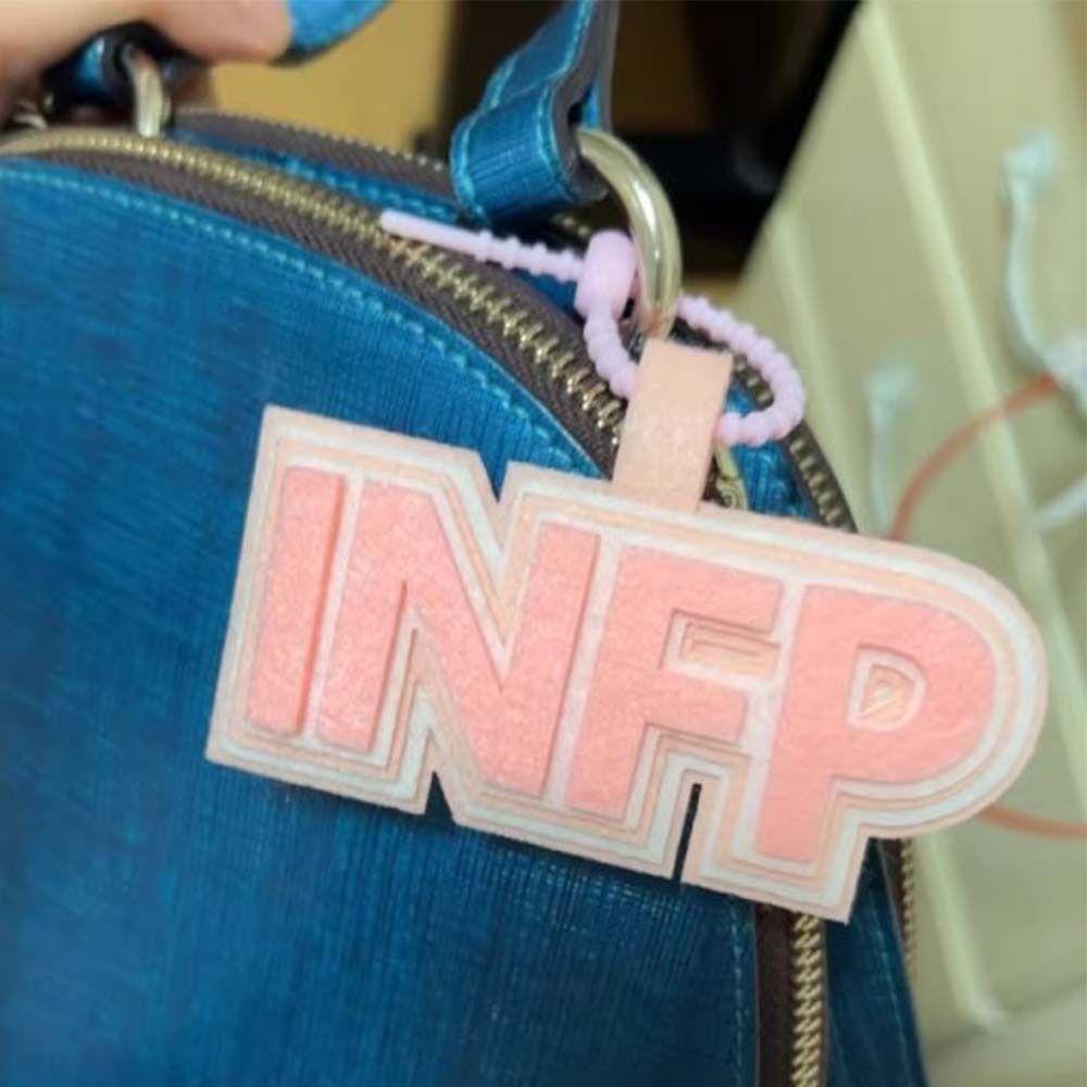 Letter MBTI Key Chain Korean Style 16 Type Personality Key Chain Non-woven Pendant Decoration