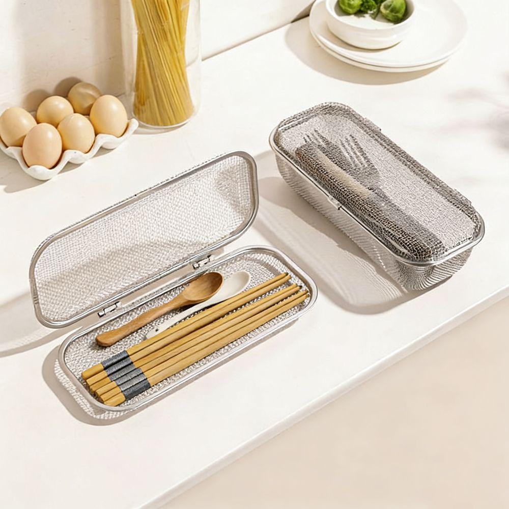 304 Stainless Steel Chopstick Basket Fine Mesh Cutlery Holder Dishwasher Basket Restaurant