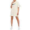 Nike Футболка с большим логотипом, платье, женские платья, цвет Off-White CJ3829-238