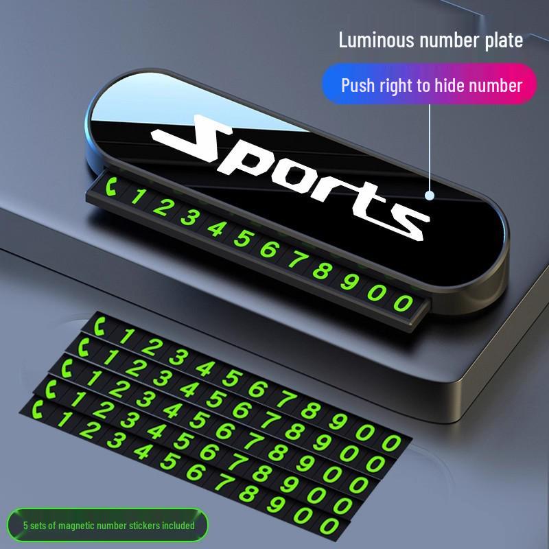 Лазерная гравировка временных парковочных номеров телефона для BYD Qin L/PLUS/EV/PRO (Скрываемый)