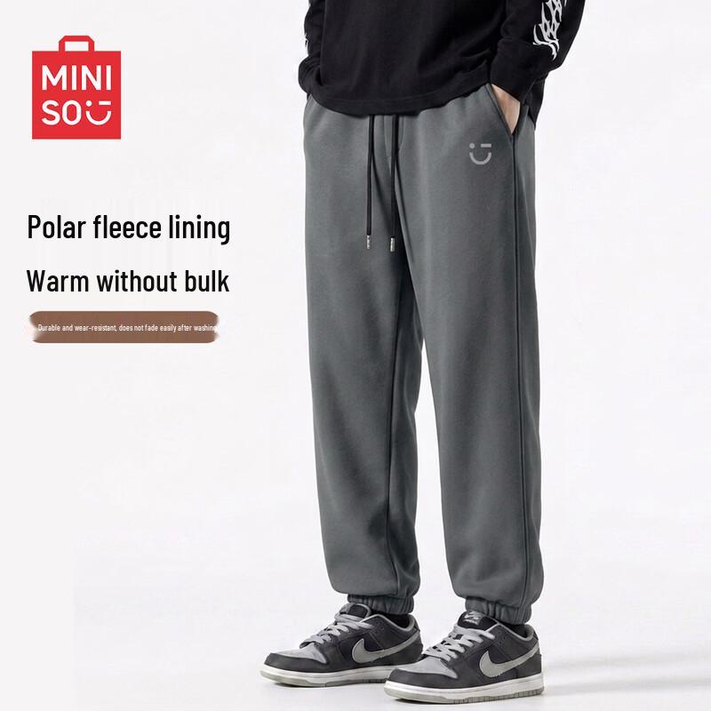 MINISO Мужские джоггеры из плотного флиса