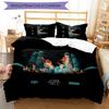 3pcs Jul Fait d'or pattern bedding set duvet cover set includes duvet cover &pillowcases, perfect all season bedroom decoration & gift