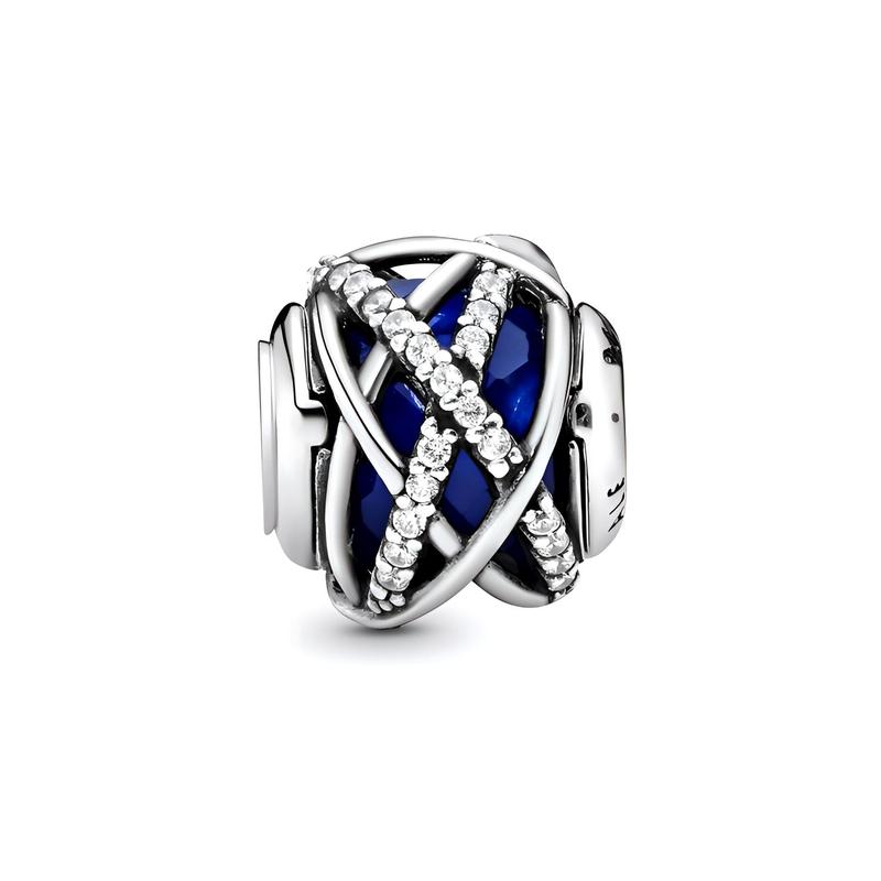 Pandora Подвеска из серебра 925 пробы "Синяя Галактика" Женская 796361NCB
