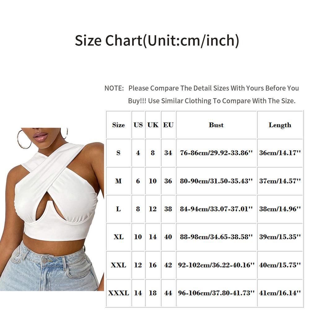 Women's Crisscross Cut Out Vest  Wrap  Solid Cami Tank Tops