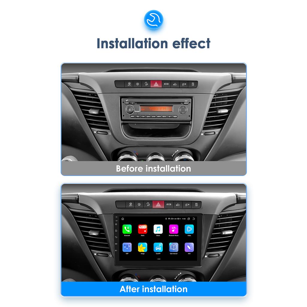 Hizpo 4G 9'' AI интеллектуальная система беспроводной CarPlay Android авто радио для Iveco Daily 2013-2021 автомобильный мультимедиа GPS 2din интеллектуальный экран DVR Cam