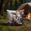 Kazuha Gorou KazuGorou HD Print Square Pillow Cover Polyester Lightweight Customizable for Home Office Sofa Decor