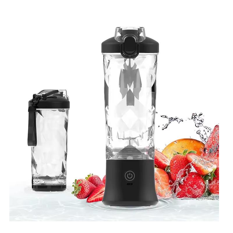 Portable multi-functional fresh juice blender with USB charging, large mixing juicer, gym fruit blender, 600ml