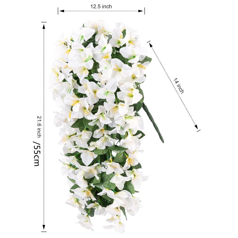 Artificial Flowers Vine Bougainvillea Wedding Home Room Valentine's Decora Outdoor Courtyard Garden Wall Hanging Arch DIY Gifts
