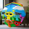 Colorful Sprun-ki Robot Party Umbrella Folding umbrella, automatic umbrella 8-Frame for Travel, camping Use Gift for Halloween Christmas