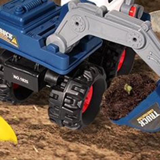 Модель экскаватора/самосвала, игрушка, гибкая стрела, подвижная, имитация строительной площадки, скольжение вперед, игрушка-транспортное средство, детский пляжный грузовик, песок, день рождения