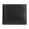 Кошелек 3 в 1 Гладкая телячья кожа Черный CR911-BLK