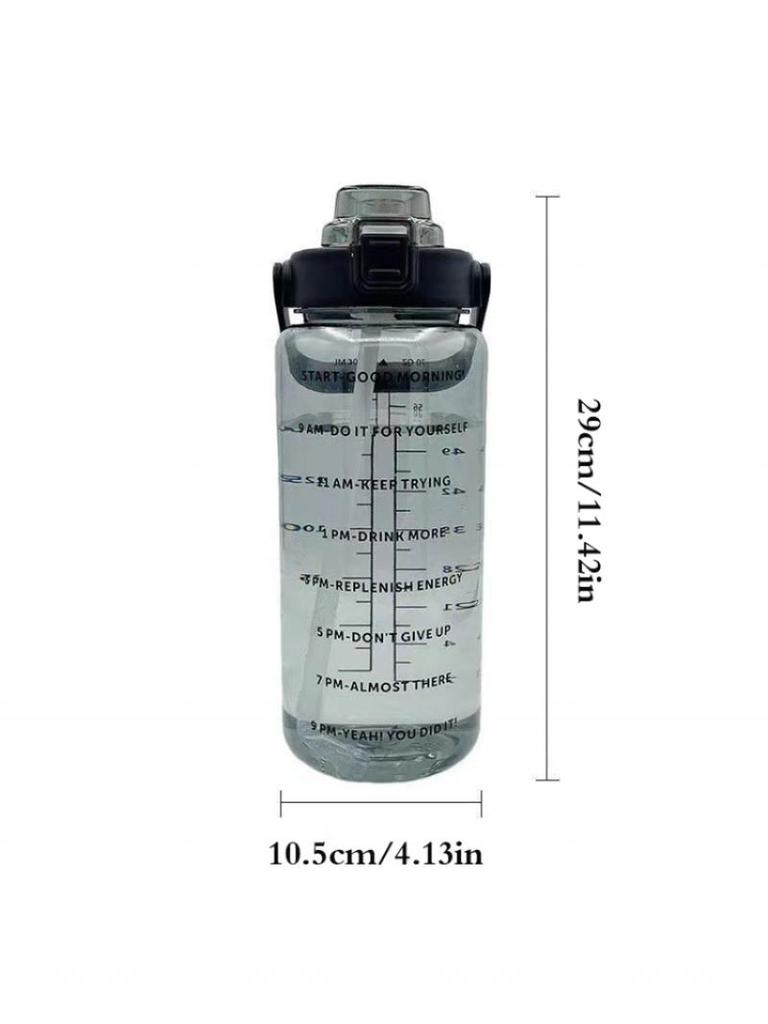 2 Liters Large Capacity Plastic Straw Water Cup Sports Water Bottle Adult Universal Outdoor Camping Drinking Tools