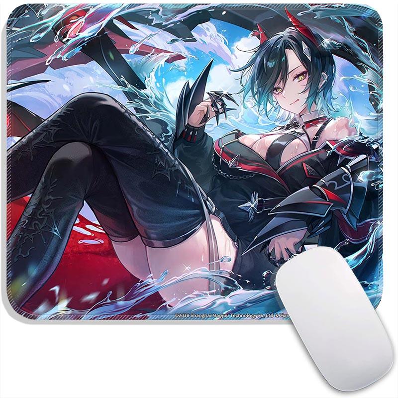 Стандартная игровая поверхность для мыши Аниме Azur Lane Ульрих Эльзас Азума Маленькая игровая поверхность для мыши Дорожная подкладка для мыши Плимут Нескользящие офисные коврики для мыши