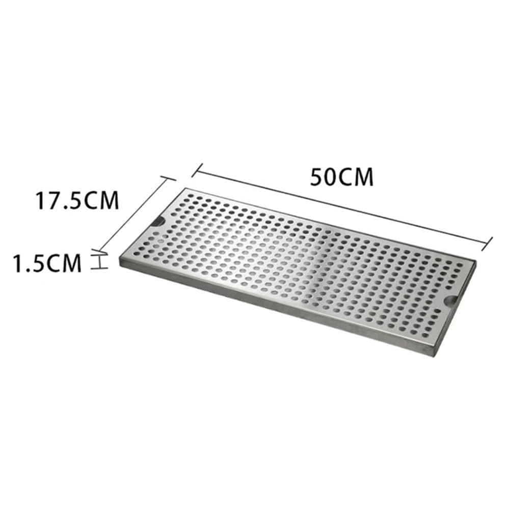 Bar Drip Tray Stainless Steel 50cm Silver