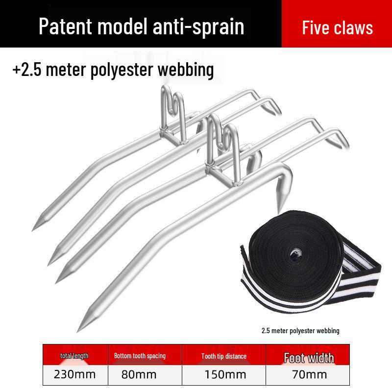 Steel Tree Climbing Foot Spikes with Cat Claw Design