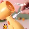 Мини-портативный ручной вентилятор с мультяшным питомцем, перезаряжаемый через USB, для студентов, офисных работников, для использования на улице, дома