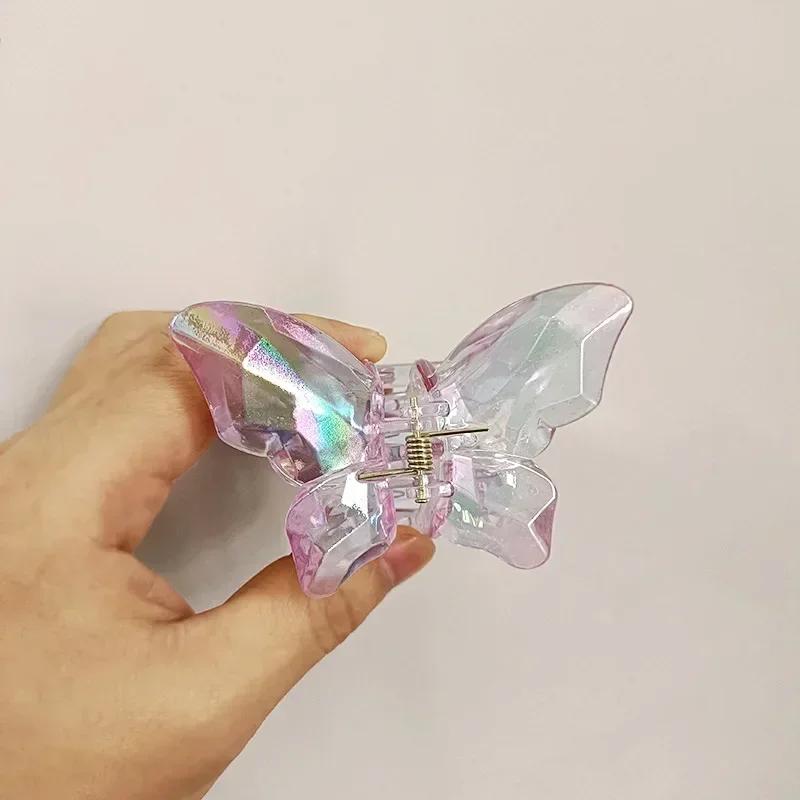Летняя женская мода русалка кристалл бабочка заколка для волос чувство роскоши элегантный дизайн женская мода изысканные подарки на день рождения