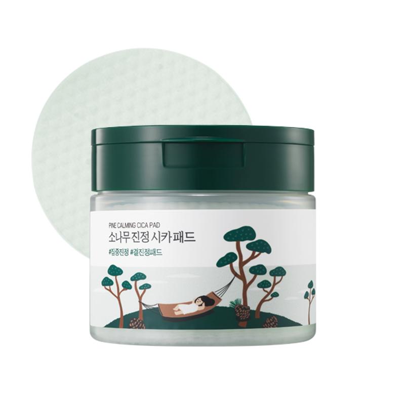 ROUND LAB Успокаивающие салфетки Cica Pad Pine Tree 50 листов