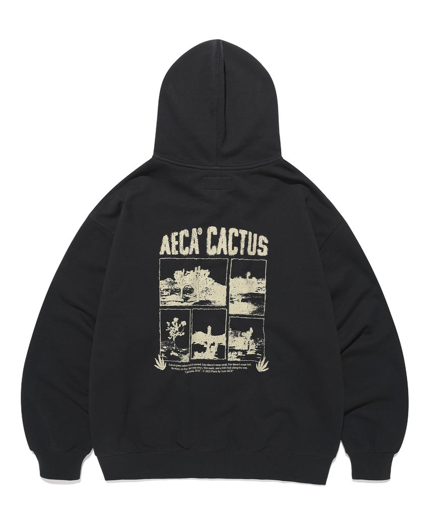 Толстовка с молнией Aeca Aeca Cactus-Черный