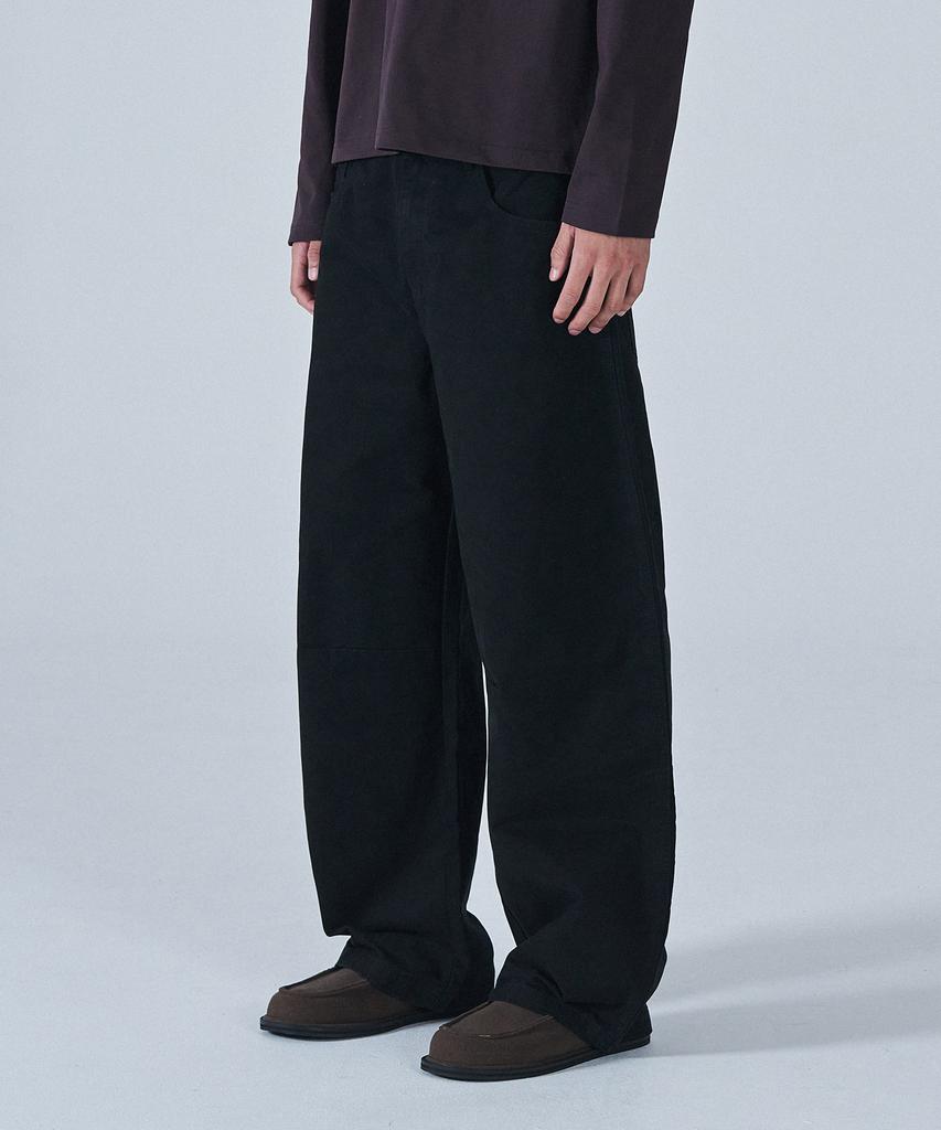 PROJECT3 Compact Twill Tabe Curved Pants [Black]_Bc3102