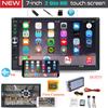 7-дюймовая 2DIN HD автомагнитола, стереосистема, сенсорный экран, с бесплатной камерой заднего вида, поддержка Dual Mirror Link, для телефонов Android и iOS