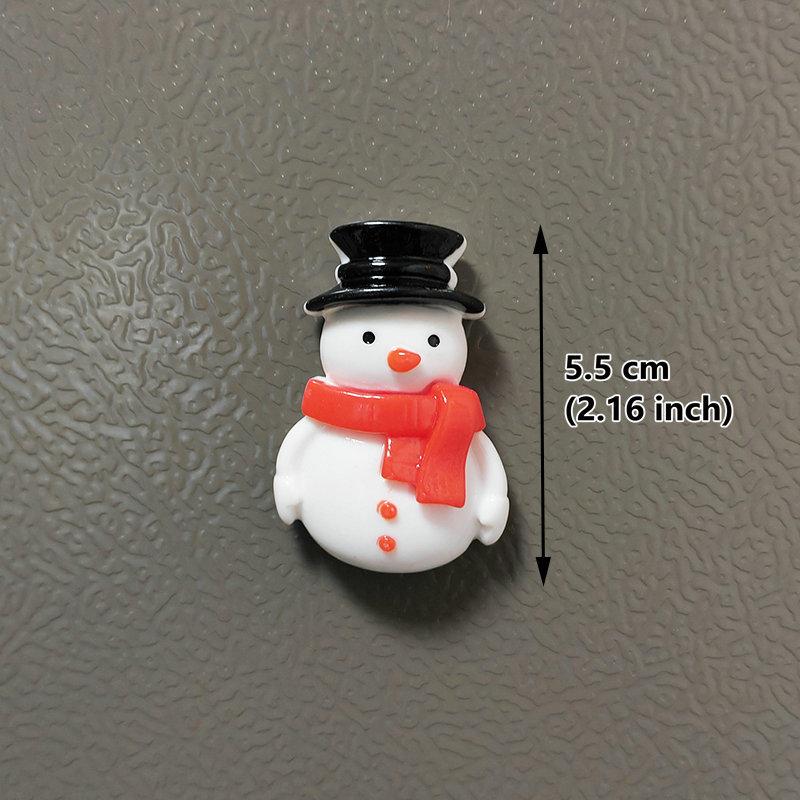 Смола Санта-Клаус Снеговик Рождественская елка Магнит на холодильник Домашний декор Холодильник Рождественское украшение Наклейка Подарок Кухня