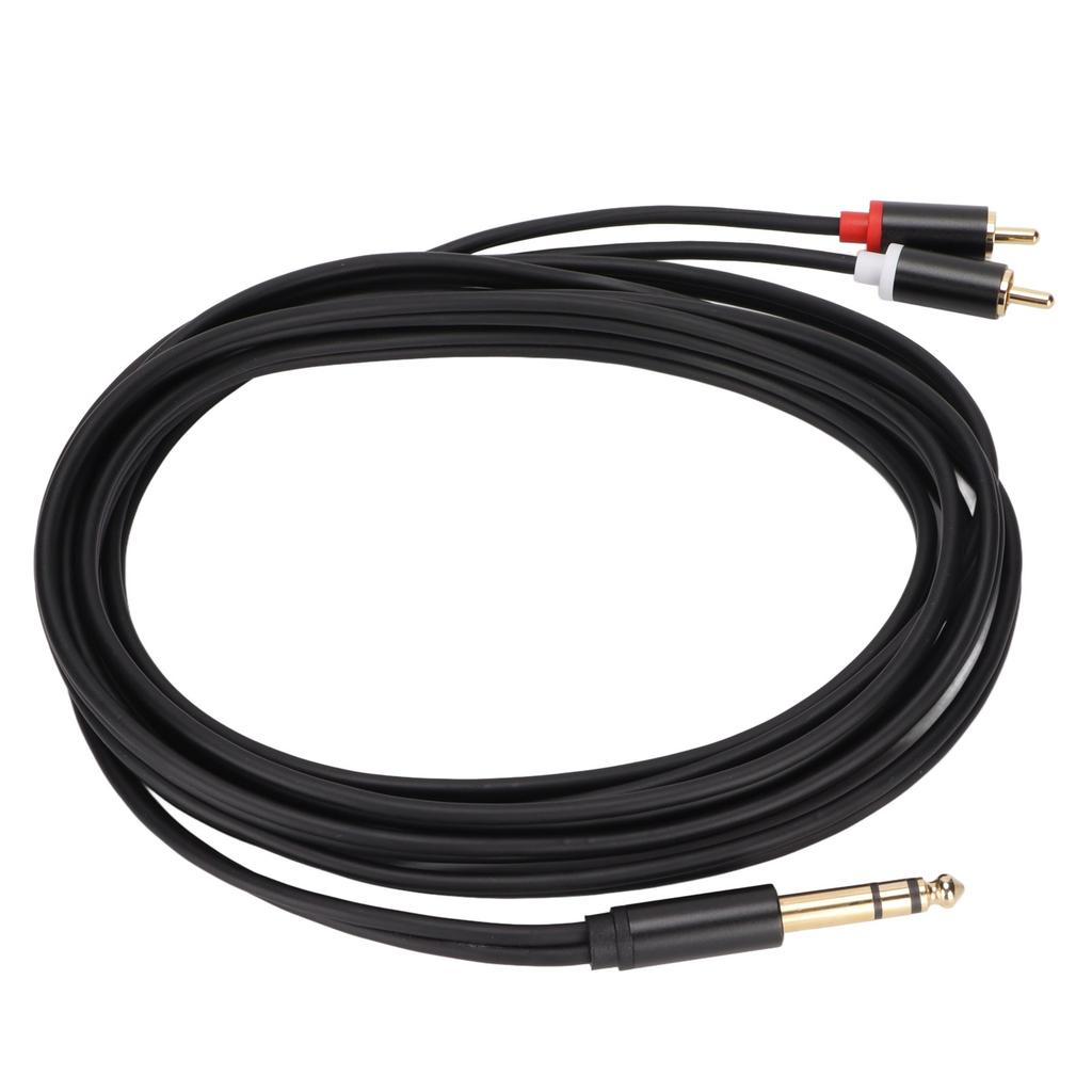 6.35mm to 2 RCA Cable Gold Plated Series 1 4 Inch to 2 RCA Male Stereo Audio Adapter Y Splitter RCA Cable