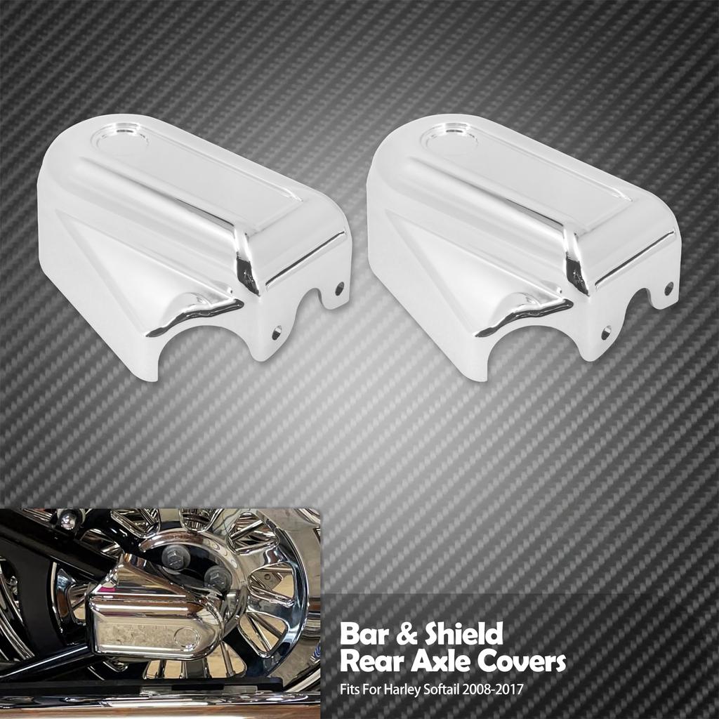 Motorcycle Rear Axle Nut Cover Bar Shield Axle Swingarm Cap For Harley Softail FLSTC FLSTN FLSTSB FXSTB Heritage Slim Deluxe
