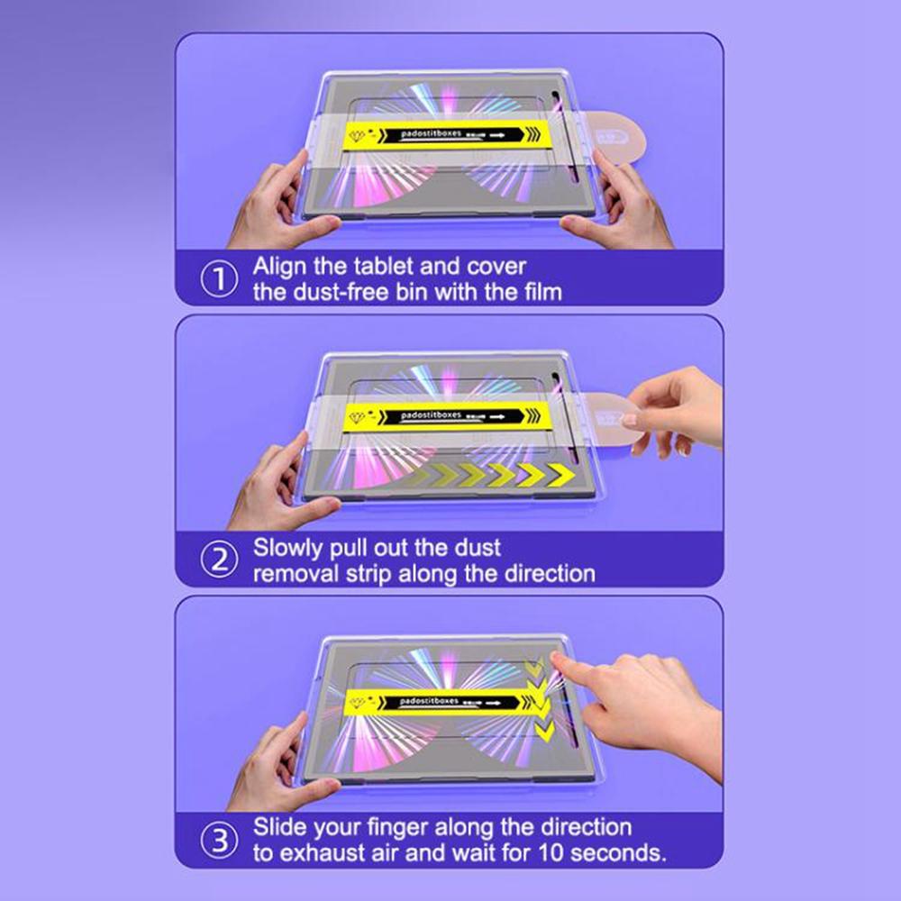 For Lenovo Tab K9/Tab One Screen Protector Tempered Glass HD Film with Automatic Dust Removal Tool