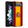Чехол для телефона Samsung Galaxy Z Flip 3 4 5 6 7 Складной Черный корпус Для Samsung Z Flip4 Flip5 ПК Жесткая крышка Флаг Испании