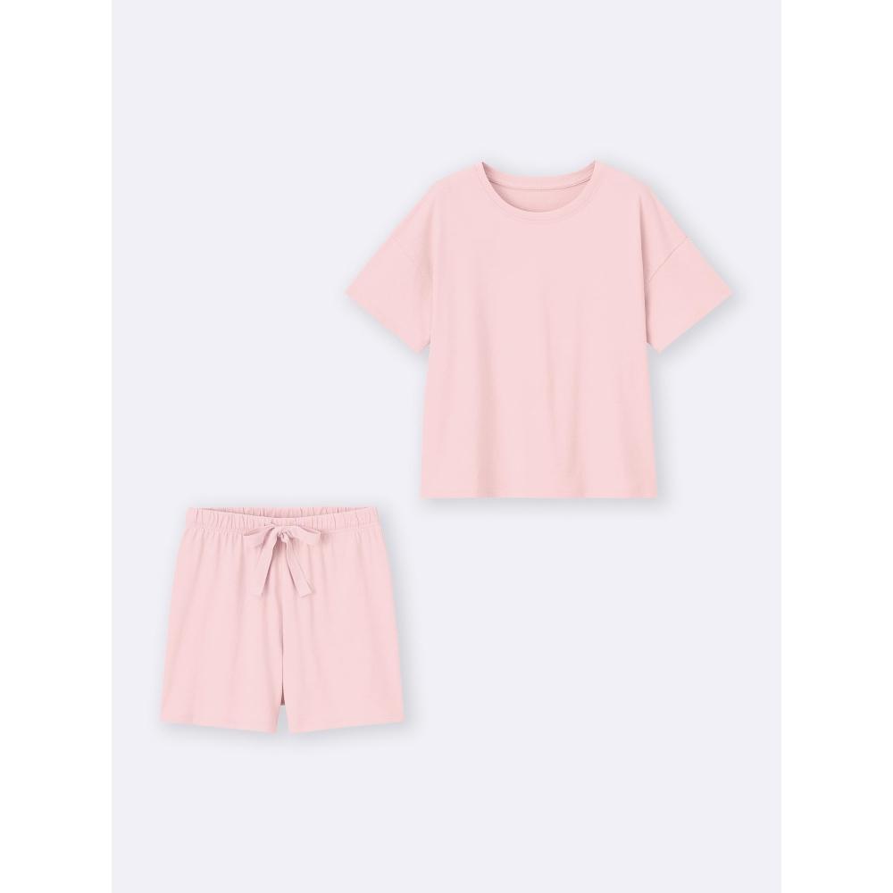 GU by Uniqlo Комплект из хлопка и цветных шорт с коротким рукавом