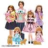 Takara Tomy Doll Twin Sisters Smiling Doll Pretend Play Toy for ages 3 and up "Licca-chan LD-22 Maki-chan" Dress-up