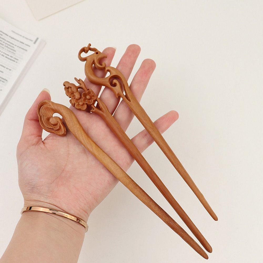 Shape Hair Sticks Bird Wooden Hair Sticks Chinese Hair Fork Korean Hair Clip Women Hanfu Hairpins