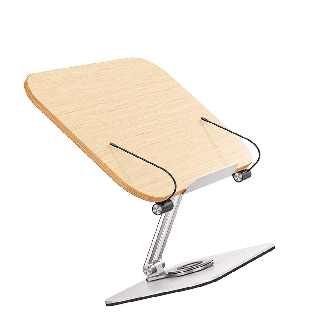 Стойка для чтения с вращением на 360 градусов, прочная несущая способность, подставка для планшета из алюминиевого сплава для студентов