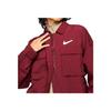 Nike Как W Nsw Swoosh Тканевая Повседневная Рубашка-поло с Длинным Рукавом Куртка Унисекс DR5621-638