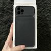 Премиальный кожаный Executive чехол для iPhone 16 ProMax Pro 15 14 13 с большим окном и защитой объектива