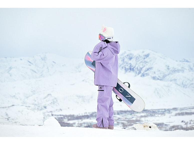 Зимний ветрозащитный водонепроницаемый лыжный костюм с хлопковой подкладкой и теплым капюшоном с принтом букв для мужчин и женщин