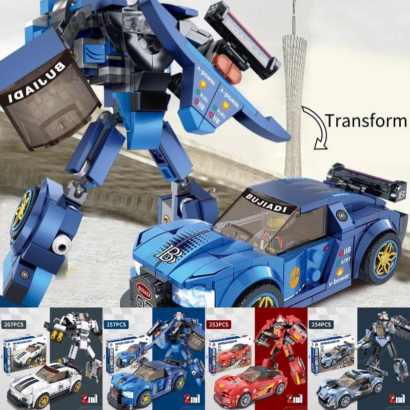 Крутой и реалистичный робот для самостоятельной сборки для детей, игрушка из АБС-пластика, строительные блоки из мелких деталей