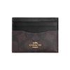 Coach Кошелек для карт из холста с покрытием и держателем для карт из кожи Женский Загар CH415-IMAA8