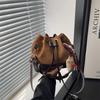 Женская сумка новая универсальная портативная сумка-ведро с закруткой для поездок на работу модная ретро сумка-почтальон