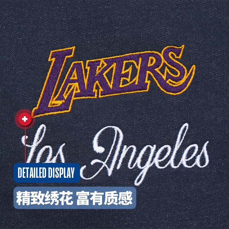 Куртка Mitchell & Ness x NBA Унисекс Темно-синий/Белый JK9077-LALWHIT