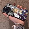 Крутой аниме чехол S-Saber для IPhone 17 16 15 14 13 12 11 Plus Pro Max, разноцветный, лазерный, с эффектом Авроры, противоударный, Funda Cover