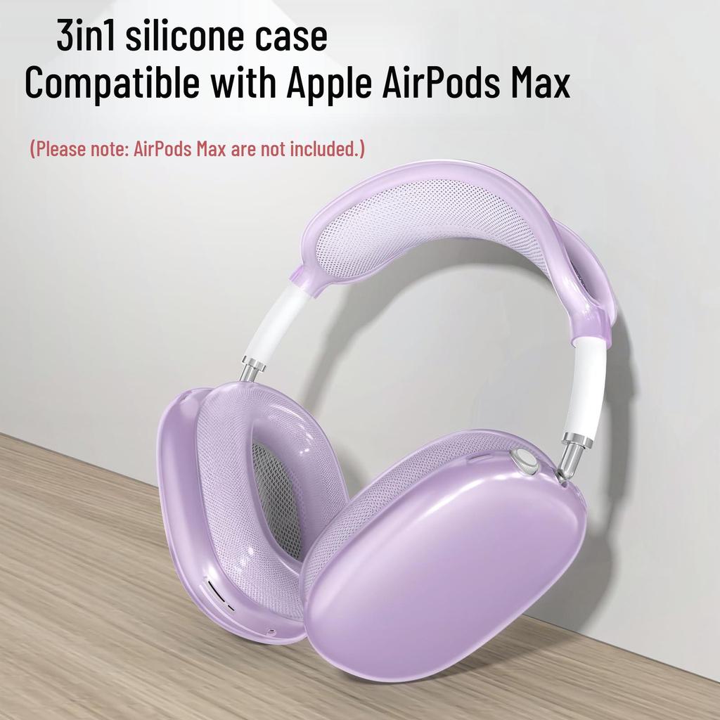 Transparent Silicone Protective Case for AirPods Max Earphones