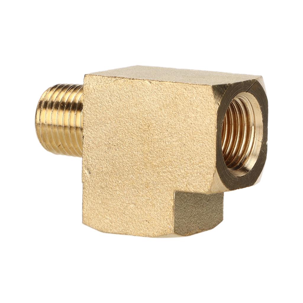 Solid Tee Brass Pipe Fitting 1000 PSI 18in NPt Male Thread AntiCorrosion for Automobile