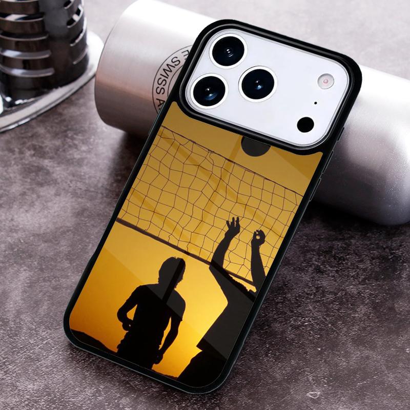 Волейбольный расписной чехол для телефона для iPhone 17, 16e, 15, 14, 13, 12, 11, Mini, Pro, MAX, мягкий силиконовый чехол