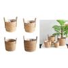 Wicker Plant Basket with Handles Basket Flowerpot Planter Woven Rattan Plant Pot Straw Planter Grocery Toy Storage